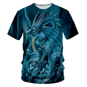 Blue dragon shirt | Armored Drake