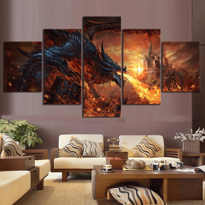 Dragon canvas art | Armored Drake™