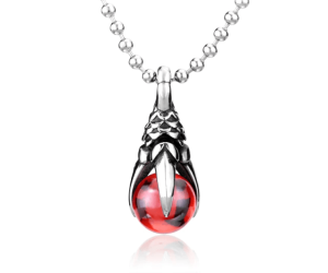 Dragon claw crystal orb necklace | Armored Drake