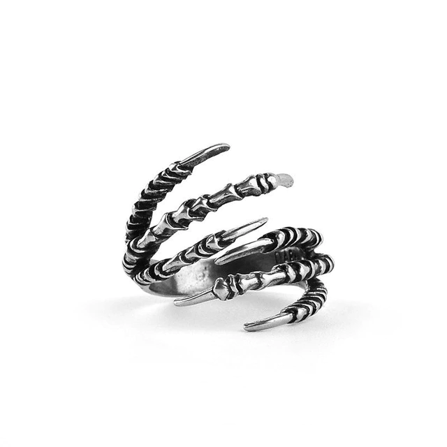 Dragon silver claw rings | Armored Drake