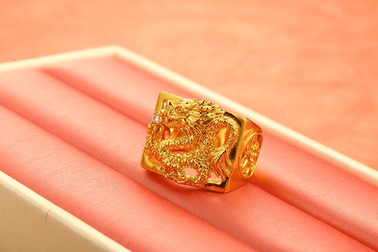 cute Dragon gold rings | Armored Drake™
