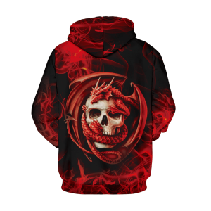 skull Dragon hoodie mens | Armored Drake