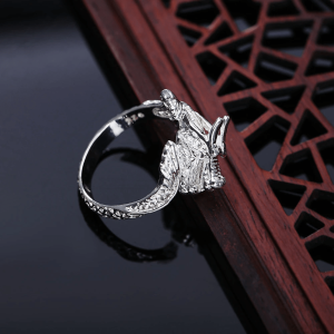 Dragon rings silver for women | Armored Drake