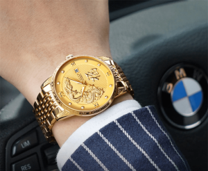Gold dragon watch for men | Armored Drake