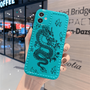 Iphone xr dragon case blue | Armored Drake