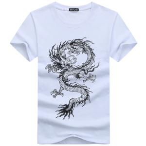 women dragon shirt white | Armored Drake