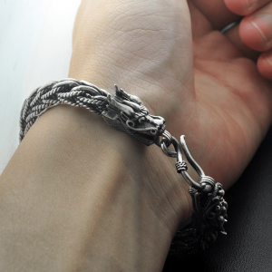 dragon bracelet sterling silver | Armored Drake